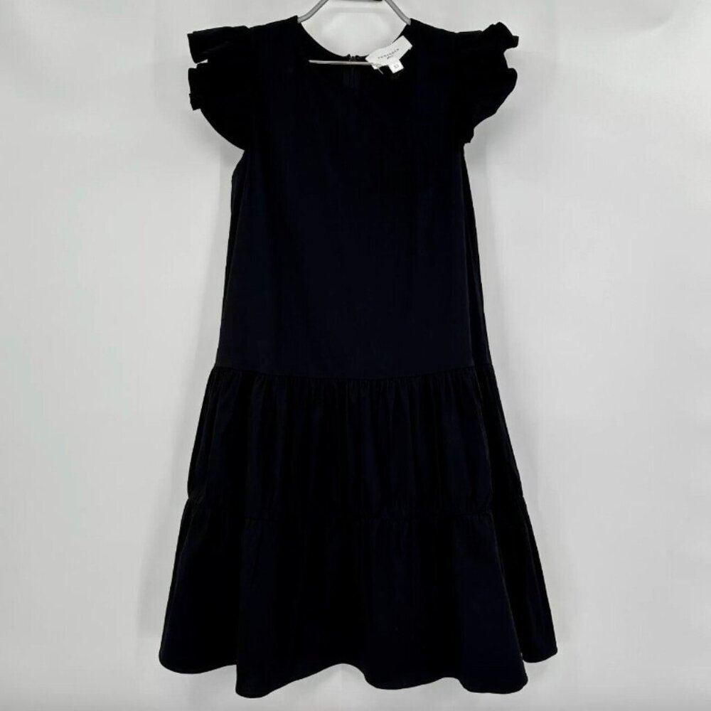 Pomander Place by Tuckernuck Black Corrine Flutter Sleeve Mini Dress sz XS NWOT